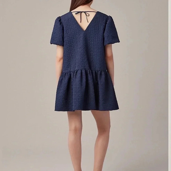 Hudson North Easy V  neck Short Sleeve Short Dress Midnight Blue - Picture 4 of 16